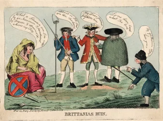 La Ruine de Britannia, pub. 1779