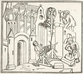 Constructeurs au travail au XVe siècle, de 