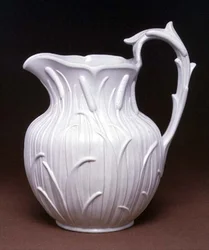Cruche à eau Bullrush, fabriquée à Hanley, Ridgeway & Abington, vers 1848-60