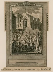Brûlage des martyrs à Smithfield
