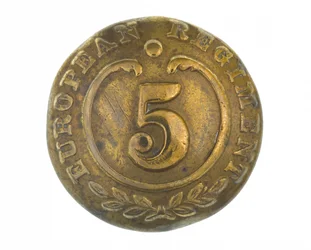 Bouton, autres grades, 5e Régiment européen du Bengale, 1858-1860