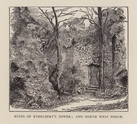 Canterbury : Ruines de la tour d