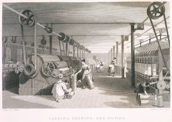 Cardes, dessins et textiles de ratissage (gravure)