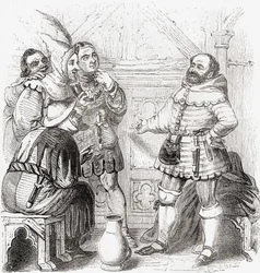 Charpentier, mercier, tisserand, teinturier et tapissier, de Old England: A Pictorial Museum, pub. 1847