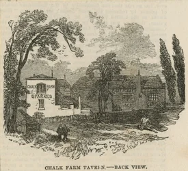 Chalk Farm Tavern, Londres, vue arrière