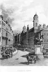 Charing Cross, regardant vers le Strand, 1811