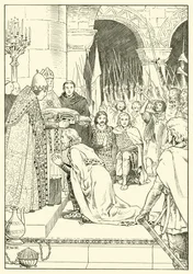 Charlemagne couronné à Saint-Pierre