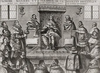 Charles Ier à la Chambre des Lords en 1648, de 