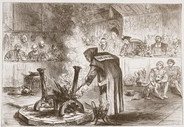 Charles voit la pièce des masques, illustration de L