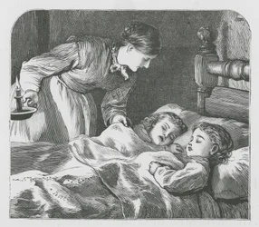 Enfants endormis (gravure)
