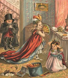 Enfants se déguisant