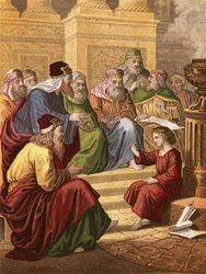 Christ disputant dans le temple