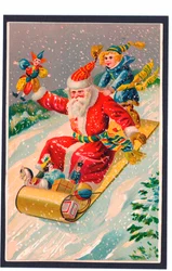 Carte postale de Noël, vers 1907