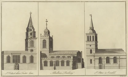 Églises de St Vedast, Foster Lane, Allhallows, Barking et St Peter dans Cornhill, Londres