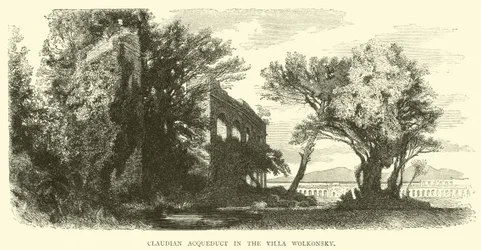 Aqueduc de Claude dans la Villa Wolkonsky