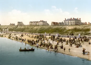 Falaises et plage, Clacton-on-Sea