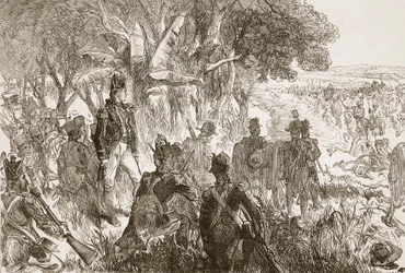 Clive à Plassey, illustration de Cassell
