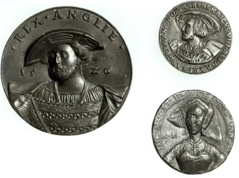 Monnaies représentant Henri VIII et Anne Boleyn (or)