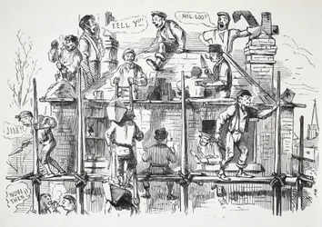 Travailleurs de la construction, illustration de Punch