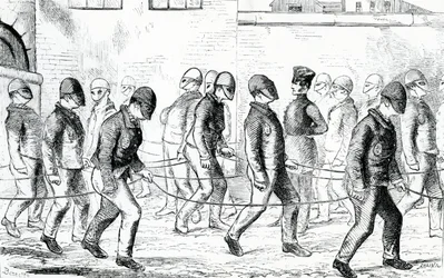 Détenus exerçant dans la prison de Pentonville, de 