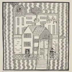 Copie de la carte de Mockbeggar Hall, avec sa situation dans le pays spacieux appelé n