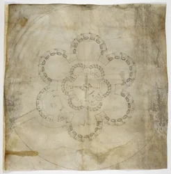 Plan au sol du château de Deal