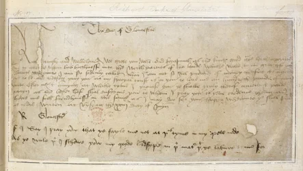 Première lettre survivante de Richard à Sir John Say