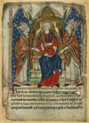 Cotton Vitellius A. XIII, f.6, Couronnement d