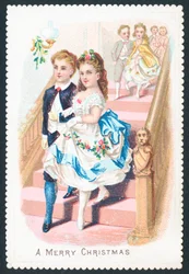 Couple arrivant à une fête