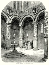 Cour du Palazzo Vecchio (gravure)