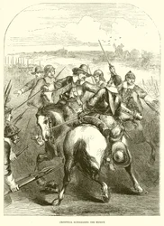 Cromwell réprimant la mutinerie