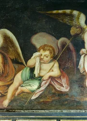 Chérubin pleurant (détail)