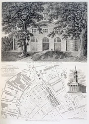 Cupers Gardens, Lambeth, gravé par Bartholemew Howlett, 1746