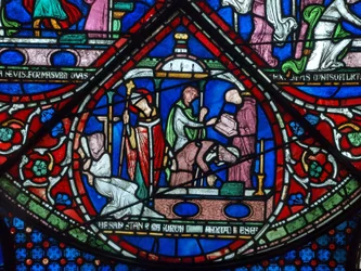 Guérison des filles de Godbald de Boxley, début du 13ème siècle