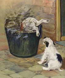 Curiosité punie (lithographie couleur)