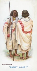 Salutation coutumière en Abyssinie, 1907