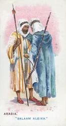Salutation coutumière en Arabie, 1907