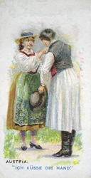 Salutation coutumière en Autriche, 1907
