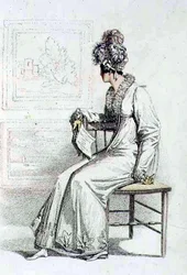 Robe de jour, planche de mode de l