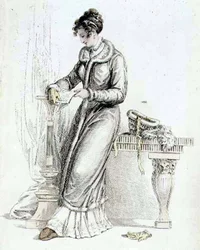 Robe de jour, planche de mode de Ackermann