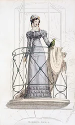 Robe de jour, planche de mode de Ackermann