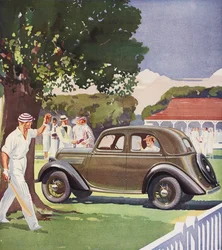Publicité pour la Ford De Luxe