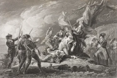 Mort du général Montgomery à la bataille de Québec, 1775, de 