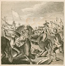 Mort du roi Harold à la bataille de Hastings