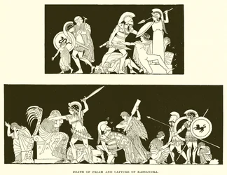 Mort de Priam et capture de Kassandra