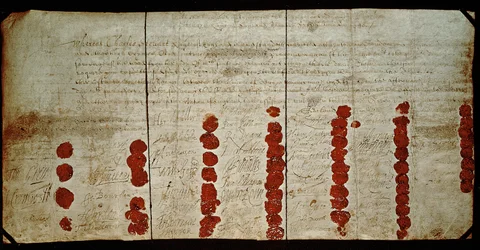 Mandat de mort de Charles Ier (1600-49) 29 janvier 1648 (en réalité 1649)