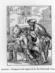 Opérateur dentaire, illustration de 