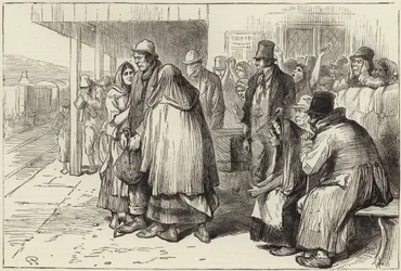 Départ des émigrants irlandais