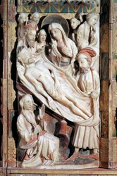Déposition, Polyptyque de la passion (relief en albâtre)