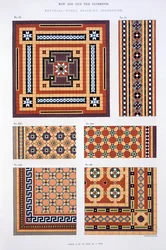 Dessins du catalogue commercial de Maw & Sons Tile Pavements